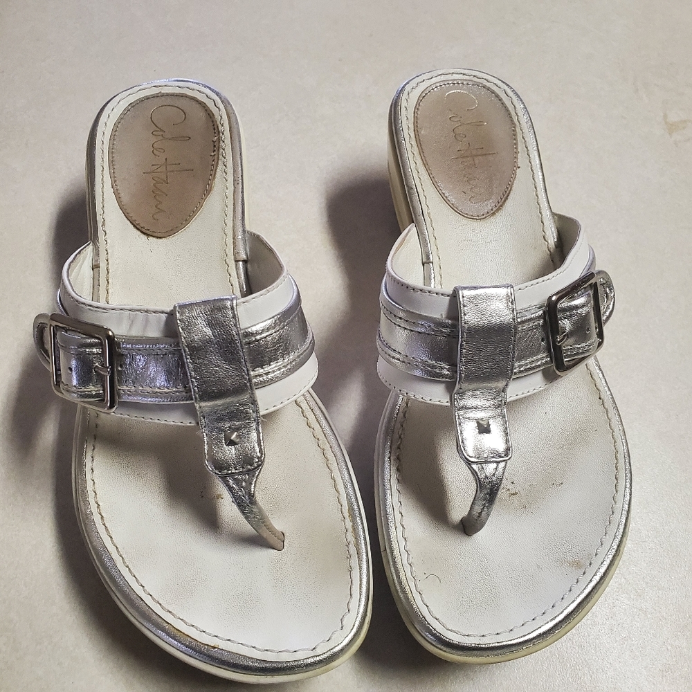 Cole Haan Nike Air White Slippers sz 6.5